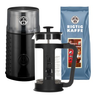 House of Barista Coffee grinder incl. Bialetti Smart French Press 0.35 L & Coffee