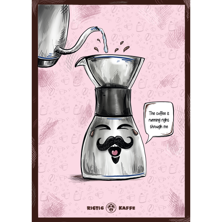 Coffee poster Rigtig Kaffe 4 Posters 21x30cm