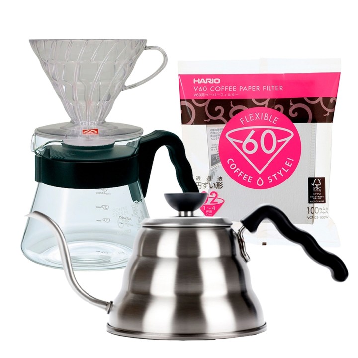 Hario V60 Filter Brew Starter Set with Serving Jug