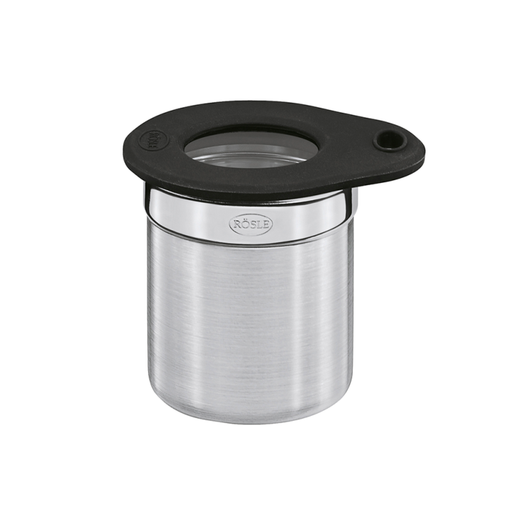Rösle Coffee canister 0.1 L Steel/Black