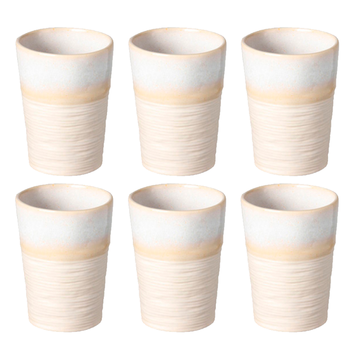 Costa Nova Notos Mugs 13 cl 6 pcs Cream