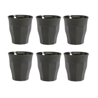 Duralex Picardie Café glasses 9 cl 6 pcs Black