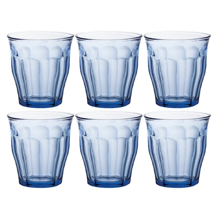 Duralex Picardie Café glasses 25 cl 6 pcs Blue