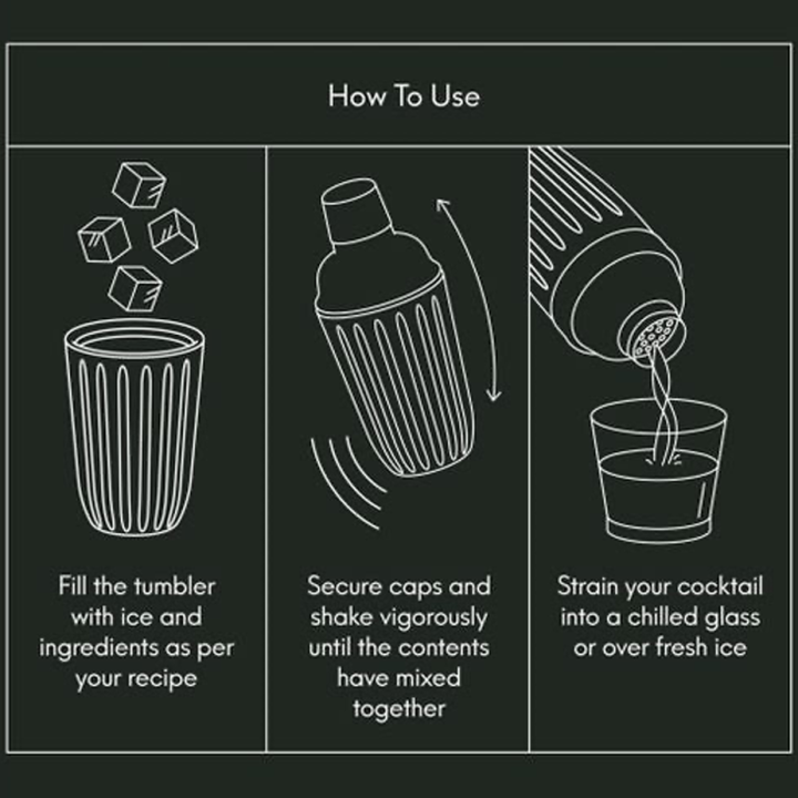 Viners Cocktail Shaker 0.28 L Glass/Steel