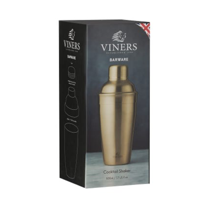 Viners Cocktail Shaker 0.5 L Gold