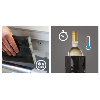 Vacu Vin Active Wine Cooler Black