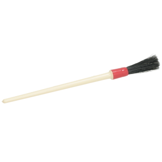 Wooden cleaning brush for filter basket