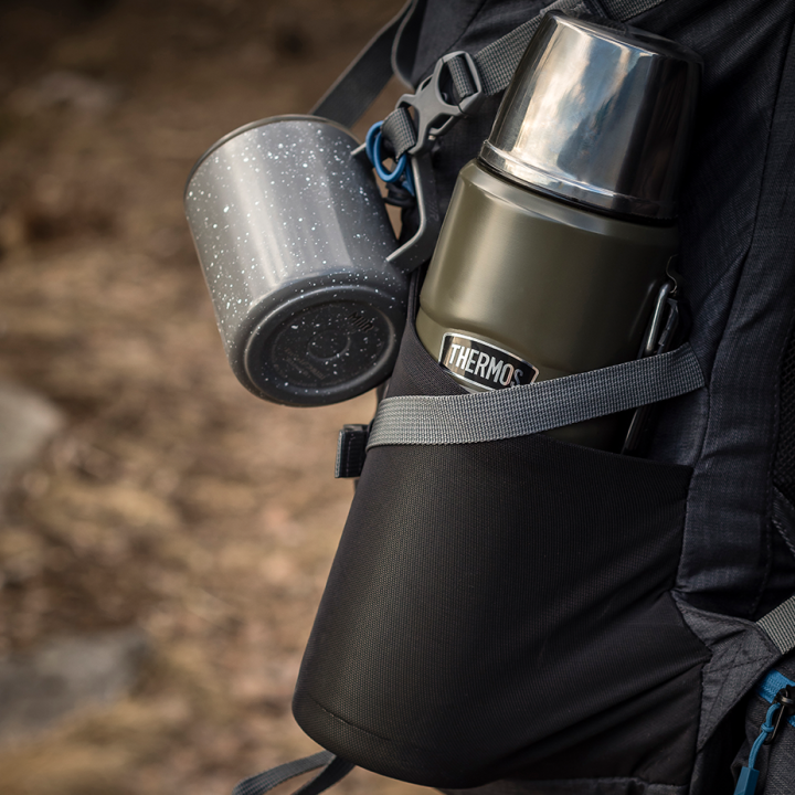 Thermos Stainless King Thermos Bottle 1.2 L Army