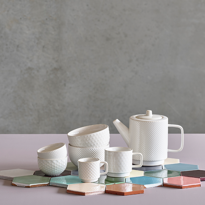 Villa Collection Elstra Teapot 1 L Off-white