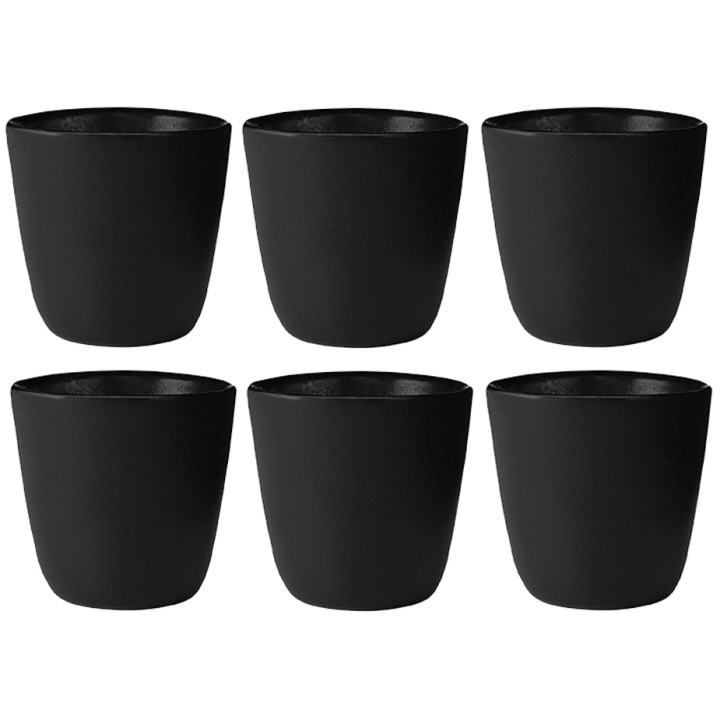 Aida RAW Mug 30 cl 6 pcs Titanium Black