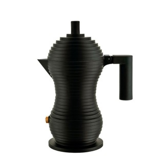 Alessi Pulcina 3-Cup Espresso Pot Black