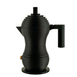 Alessi Pulcina 6-Cup Espresso Pot Black