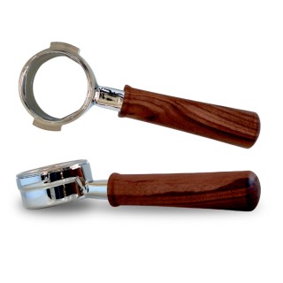 Ascaso Bottomless Portafilter - Walnut