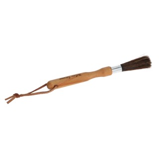 Wooden cleaning brush for grinder