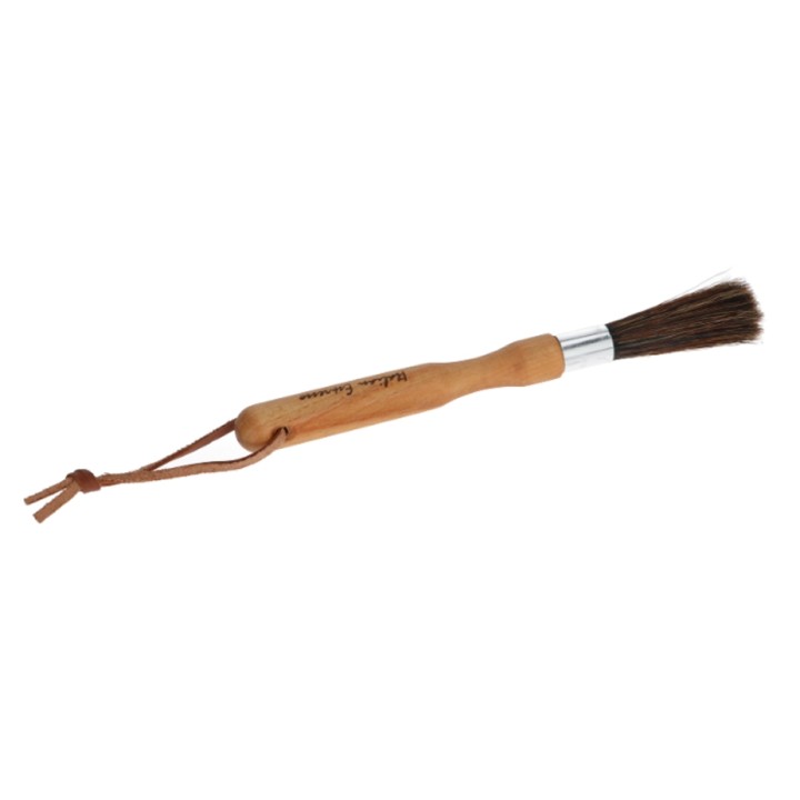 Wooden cleaning brush for grinder