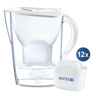 BRITA Marella 2.4L White incl. 12 Maxtra+ filters