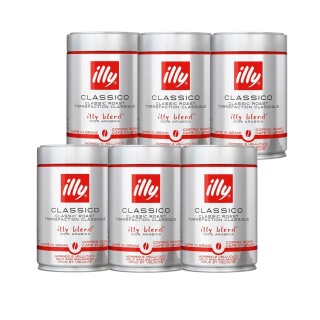 Illy Espresso Classico 6x250g Whole coffee beans