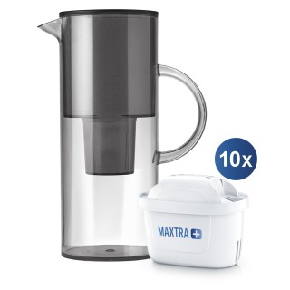 Stelton EM water filter jug, 2 L Smoke Incl. 10 Maxtra+ filters