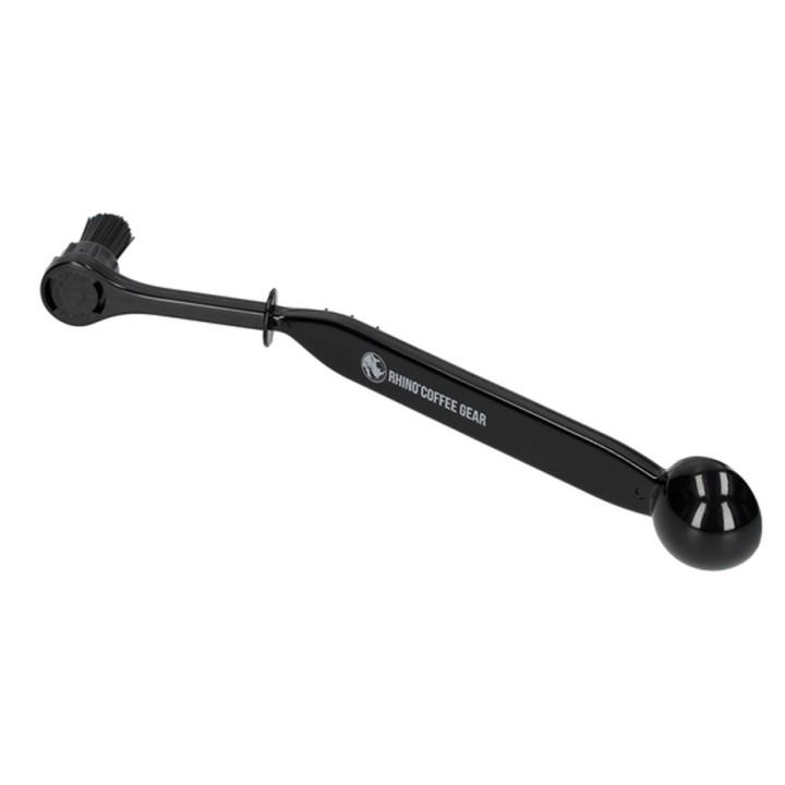 Rhino cleaning brush with scoop for group head