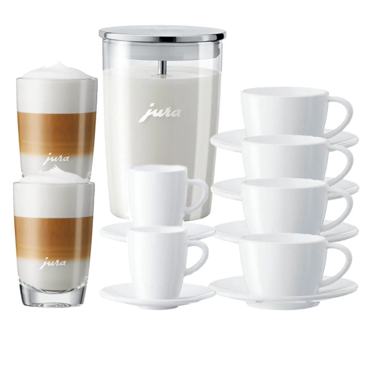 Jura Milk container incl. cups & glasses 8 pcs