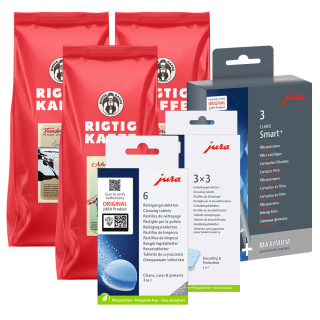 Jura Claris Smart+ care pack incl. 3 kg Rigtig Kaffe