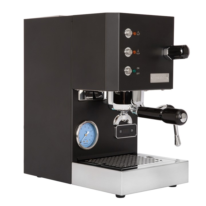 Profitec GO Mat Black Model 2025 Incl. Espresso Grinder, Barista Equipment & Coffee