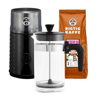House of Barista Coffee grinder incl. French press 1L & 400g coffee