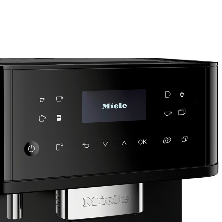 Miele CM 6560 MilkPerfection Obsidian Black PearlFinish Espresso Machine