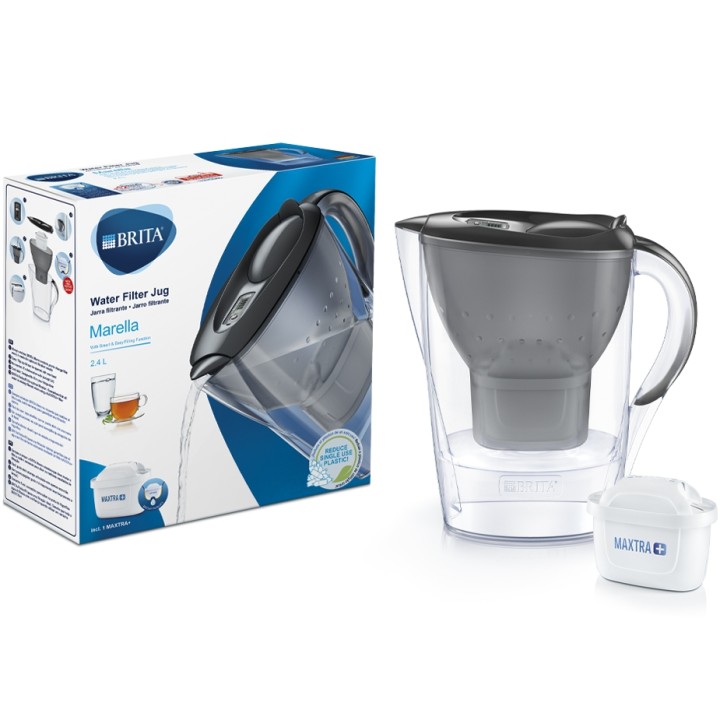 BRITA Marella 2.4L Gray Incl. 1 Maxtra+ Filter