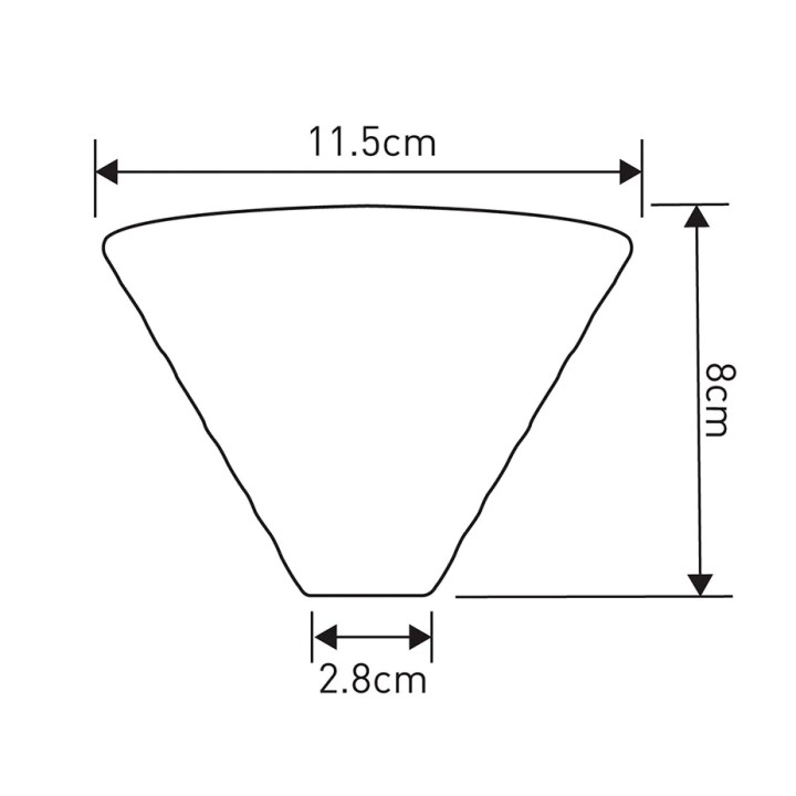 Loveramics Brewers Strong Dripper White 2-Cup.