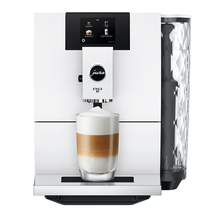 Jura ENA 8 (EC) Full Nordic White espresso machine incl. starter pack (Danish)