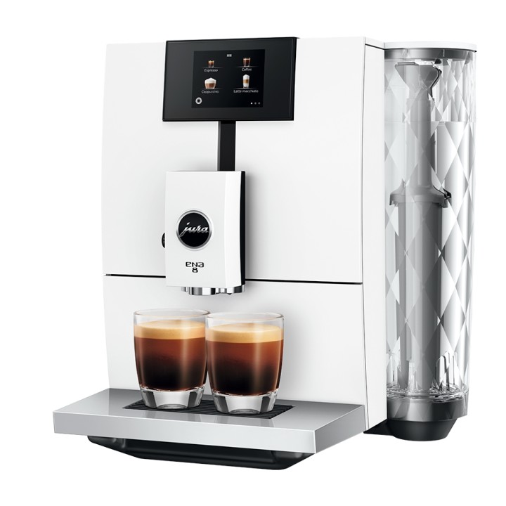 Jura ENA 8 (EC) Full Nordic White espresso machine incl. starter pack (Danish)