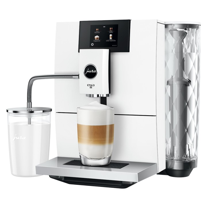 Jura ENA 8 (EC) Full Nordic White espresso machine incl. starter pack (Danish)