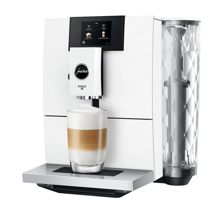 Jura ENA 8 (EC) Full Nordic White espresso machine incl. starter pack (Danish)