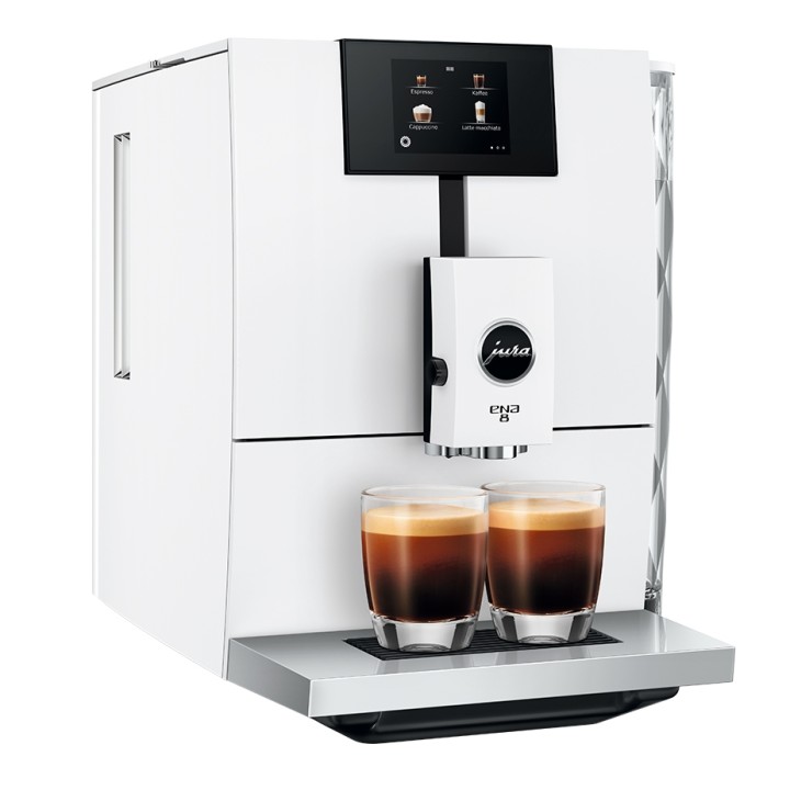 Jura ENA 8 (EC) Full Nordic White espresso machine incl. starter pack (Danish)