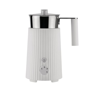 Alessi Plissé Pulcina Electric Milk Frother White
