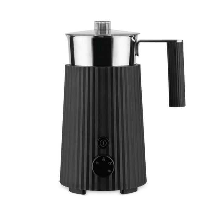 Alessi Plissé Pulcina Electric Milk Frother Black