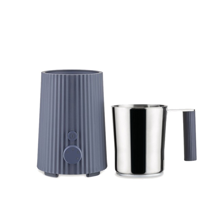 Alessi Plissé Pulcina Electric Milk Frother Grey