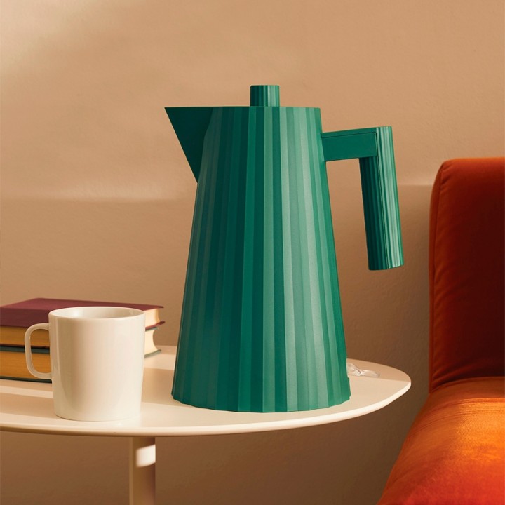 Alessi Plissé Electric Kettle 1.7 L Green
