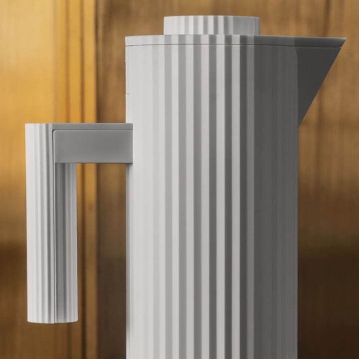Alessi Plissé Thermal Carafe 1L White