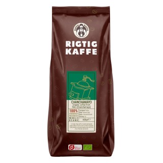 Rigtig Kaffe Organic Chanchamayo 400g Whole coffee beans