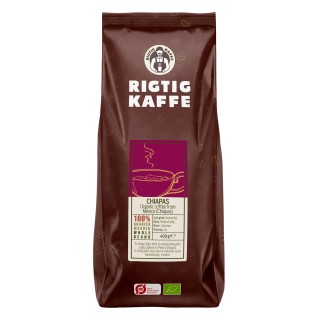 Rigtig Kaffe Organic Chiapas 400g Whole coffee beans