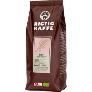 Rigtig Kaffe Organic Peru 400g Whole coffee beans