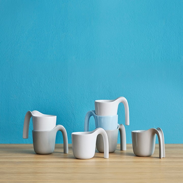 RIG-TIG OLE Mugs 25 cl 4 pcs Gray