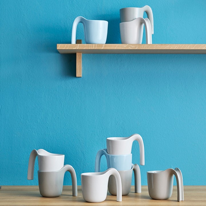 RIG-TIG OLE Mugs 25 cl 4 pcs Gray