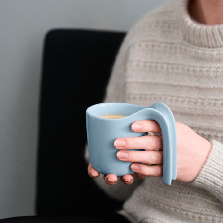 RIG-TIG OLE Mugs 25 cl 4 pcs Gray