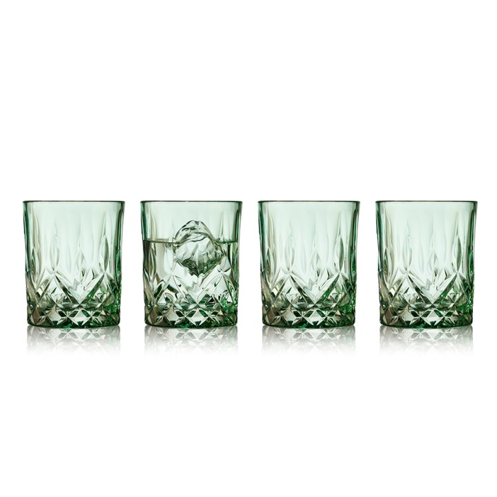 Lyngby Sorrento whisky glass 32 cl 4 pcs green