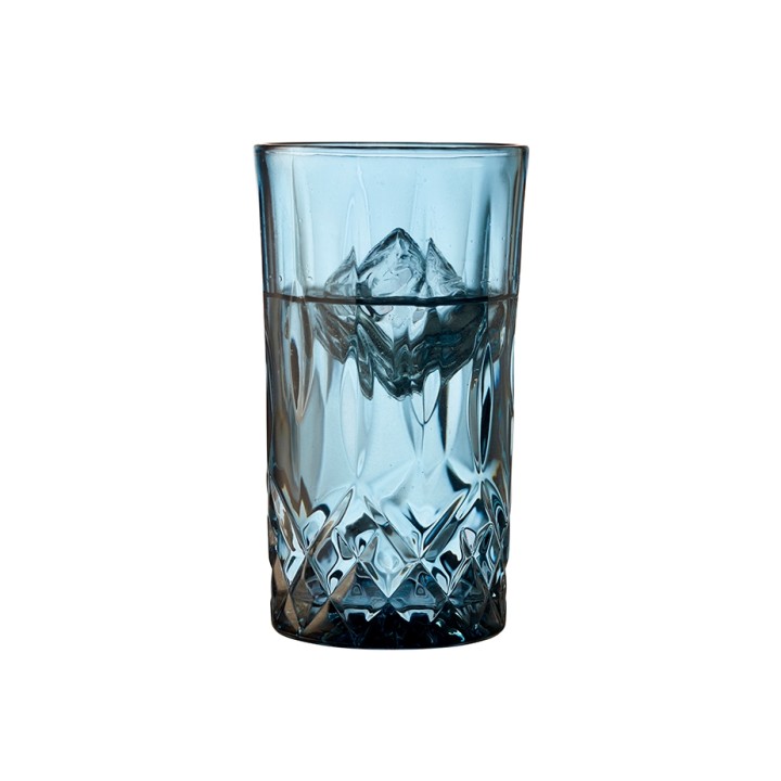 Lyngby Sorrento Highball Glass 38 cl 4 pcs Blue
