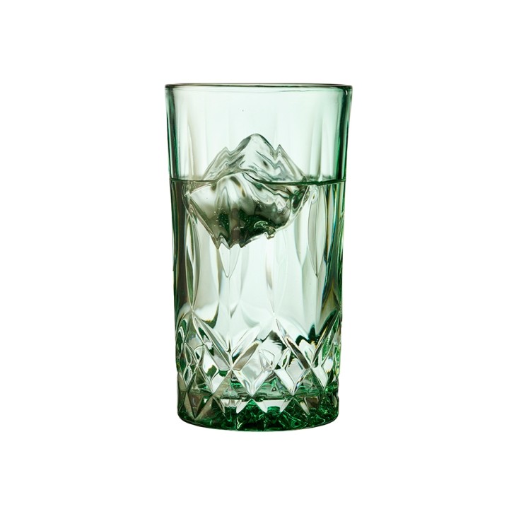 Lyngby Sorrento highball glasses 38 cl, set of 4, green