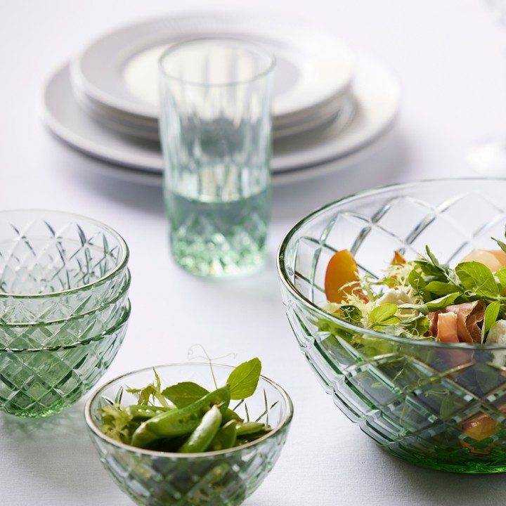 Lyngby Sorrento highball glasses 38 cl, set of 4, green